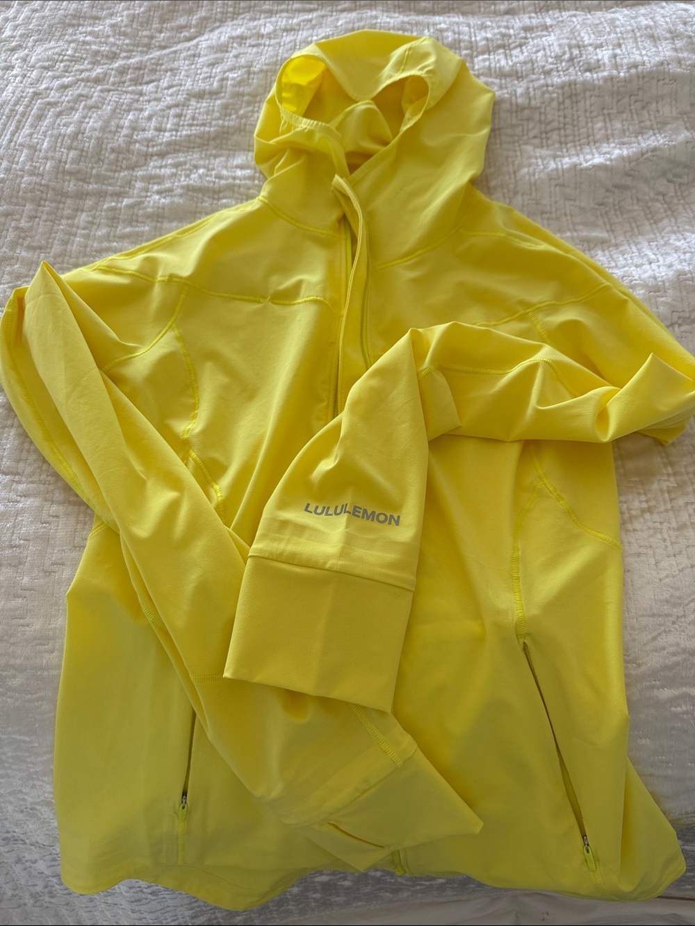 lululemon athletica Yellow Hooded Jacket